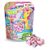 INKEE Badestreusel Galupy Unicorn | 100g Badesalz Kinder mit 4 Farbschichten- Mit Zuckerwatten-Aroma...