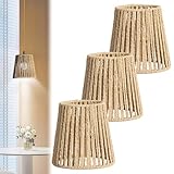 Lampenschirm Boho, 3 Stücke Lampenschirm Hängelampe Vintage Papier für Deckenleuchte Pendellampe...