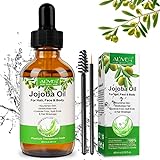 Bio Jojobaöl Öl-100% Reines organisches Jojobaöl für Haarwachstum Hautpflege, Natürliche...