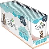 Schesir Cat Kitten Thunfisch, Katzenfutter nass für Kätzchen, 20 Beutel x 85 g