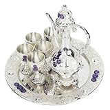 CHICIRIS Rostfreie Legierung Weinglas Topf Set für Hochzeit Vintage Metall Weingläser Topf Set...