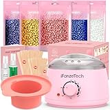 Waxing Set Wachs Haarentfernung Set: Wax Maschine Warmwachs Haarentfernung Gerät mit Silikon...