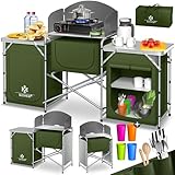 KESSER® Campingküche | Ink. Tragetasche | Campingschrank | mit Aluminiumgestell | Reiseküche |...