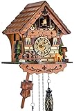 Eble Kuckucksuhr Kuckuckuhr Echtholz NEU batteriebetriebenes Quartzwerk Musik Kuckuckruf...