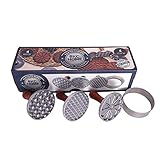 BKC HOME Keksstempel Cookie Stamp – 4-teiliges Keks Stempelset, 2 Stile Kekse Stempel mit...