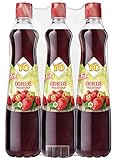YO Sirup Erdbeere (6 x 700 ml) – 1x Flasche ergibt bis zu 5 Liter Fertiggetränk – ohne...