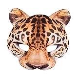 Boland - Halbmaske, Tiermaske mit realistischem Druck und Gummizug, ideal für Tier...