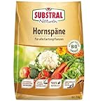 Substral Naturen Bio Hornspäne, 5kg - Organischer Dünger für Gärten und Balkone, Nährstoffreich...