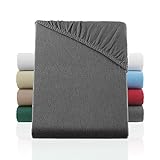 BaSaTex Flausch Feinbiber Winter Spannbettlaken Biber Spannbetttuch | 100% Baumwolle | 90x200 –...