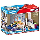 PLAYMOBIL City Life 70989 Wohnzimmer, Mit Lichteffekt, Spielzeug für Kinder ab 4 Jahren