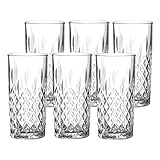 Leonardo Limited Edition Longdrinkgläser, 6er Set, spülmaschinenfeste Wasser-Gläser, geradlinige...