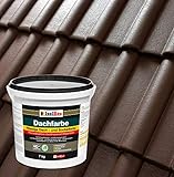 Dachfarbe Sockelfarbe Dachbeschichtung Dachlack Dachsanierung Polymermembran 7 kg Braun