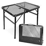 E EASTSTORM Campingtisch Klappbar 60×40cm，Beistelltisch，Gartentisch，Grilltisch mit...