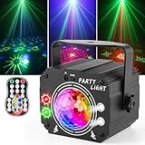 Nigecue 3 in 1 Discolicht Partylicht mit Fernbedienung, Musikgesteuert Disco Licht mit Stroboskop,...