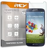 REY Bildschirmschutz aus gehärtetem Glas für Samsung Galaxy S4, Schutzfolie, Displayschutzfolie...