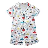 2024 AI: Kinder Kleinkind Baby Mädchen Frühling Sommer Cartoon Druck Kurzarm Nachtwäsche Outfits...