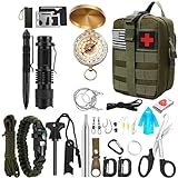 Gerrit überlebensausrüstung Survival Set Survival Kit Mehrzweck-Survival-Kit, Erste-Hilfe-Set für...