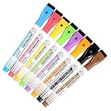 Healvian 8 Stück Magnetische Whiteboard Stifte Abwischbare Whiteboard Marker mit Radierbarer Spitze...