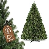 KADAX Künstlicher Weihnachtsbaum 220 cm, Made in EU, Realistischer Weihnachtsbaum aus PVC-Folie,...