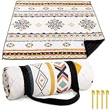 HAUSPROFI Picknickdecke Boho, Wasserdicht Waschbar XXL Stranddecke, Strandmatte, Picnic Blanket,...