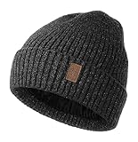 Wmcaps Mütze Herren Winter, Thermo Strickmützen für Herren, Warme Fleece Laufmütze Beanie Damen...