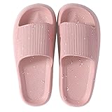 HSHAPAY Unisex Badeschuhe Damen Slides Sandalen Hausschuhe Herren Sommer Garten Badelatschen...