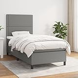 BaraSh Boxspringbett mit Matratze Boxspringbett Polsterbett Bettgestell Bett Mit Matratze Dunkelgrau...