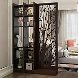 Raumteilerwand, multifunktionale Holzregale, Schrank für Eingangsbereiche, Sichtschutzwand für...