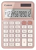 Canon KS-125KB Taschenrechner (Solar- und Batteriebetrieb, 12 Stellen) Rosegold