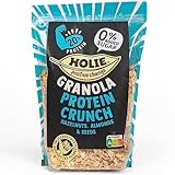 Holie Foods Knuspermüsli 'Protein Crunch' 350g | Protein Knusper Granola Haselnüsse, Mandeln &...