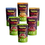 Gefriergetrocknete Früchte 6er Set - Getrocknete Beeren und exotische Früchte - Trockenobst und...
