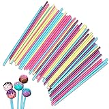 IZyufan Cake Pop Stiele [50 Stück], Lollipop Sticks Bastelstäbe Rattanstäbchen für Heimwerker,...