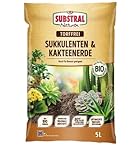 Substral Naturen Sukkulente & Kaktus Erde Bio & torffrei, für Sukkulenten, Kakteen und Bonsai, 3...