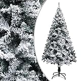 Künstlicher Weihnachtsbaum mit beflocktem Schneegrün, 150 cm, PVC