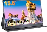 CUIUIC Portable Monitor, 15,6 Zoll Tragbarer Mobiler IPS Bildschirm, FHD 1920x1080 HDR USB C mit...