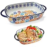 Auflaufform Rechteckig Keramik, Rechteckig Lasagneform Keramik Backform Ofenformen Mit Griffen,...