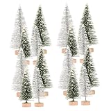 TOYZFRIENDY 16 Stück Weihnachtsbaummodell Bäume Modelllandschaft Gebäude Weihnachts-Mini-Baum...