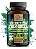 Spirulina Chlorella Tabletten -BIO- 6000mg je Tagesdosis I WICHTIG: 100% zertifzierte Bio-Ware I 500...