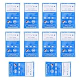 10 Stück 9 cm x 16 cm Kalt-Warm Kompresse 110g Gel Pro Kompresse Mehrfach kompresse...