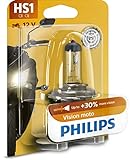 Philips 12636BW Vision Moto HS1 Motorrad-Scheinwerferlampe, 1er Blister