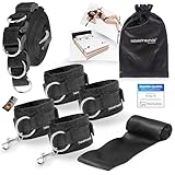 Liebesfreunde® Bondage-Set Bett Fesseln Sex-Spielzeug für Paare I Extrem stabiles BDSM Fesselset...
