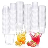 Elepl 200 Stücke Schnapsgläser Plastik Shotgläser 30ml Schnapsbecher Shot Becher Transparent Shot...