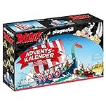 PLAYMOBIL Adventskalender 71087 Asterix: Piraten mit schwimmfähigem Piratenschiff, Beiboot und...