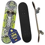 Best Sporting Skateboard Green High I Skate-Board mit ABEC 5 Kugellager I hochwertige Skateboards...