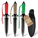 Punisher Knife Throwing - Wurfmesser - Kunai Messer mit Scheide - Gürtelmesser - Messer Outdoor -...