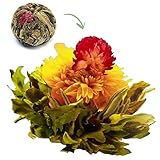 Tee Blumen CENTURY LOVER 'TEA CAA' 1 Stück | Grüne Teeblätter, Ringelblumenblüten,...