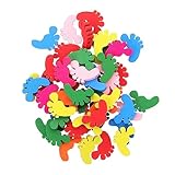 HOMSFOU 100 Stück Holzknöpfe Bunte Füße Diy Nähzubehör für Kleidung Bastel und Modeprojekte...