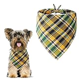 Aomig Bandana Hund Kopftücher Hunde Dreiecks Mode Halstuch Hundehalstuch klassisches Plaid...