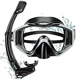 Schnorchelset Erwachsene Tauchmaske Taucherbrille mit Schnorchel Volltrocken für Herren und Damen...