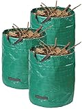 Meister Gartenabfallsack 272 l - 3er Set - Selbststehend - Witterungsbeständig - Abwaschbar /...